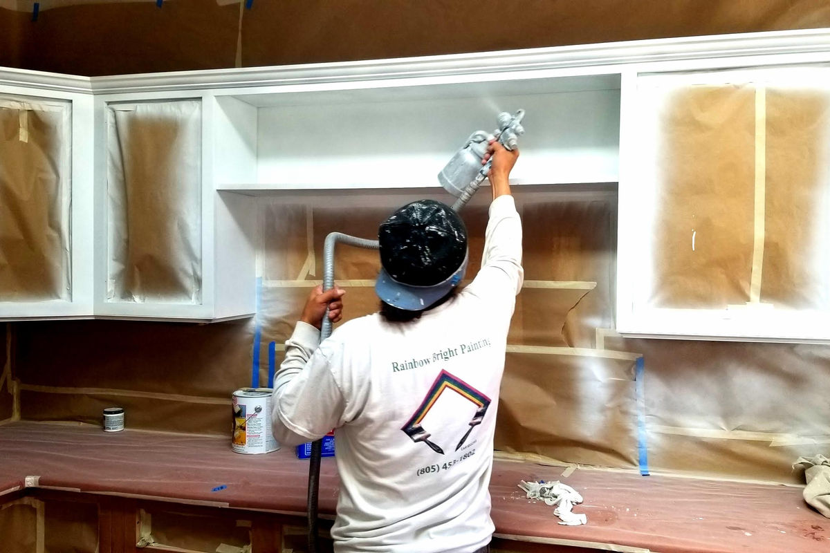 Cabinet refinishing work